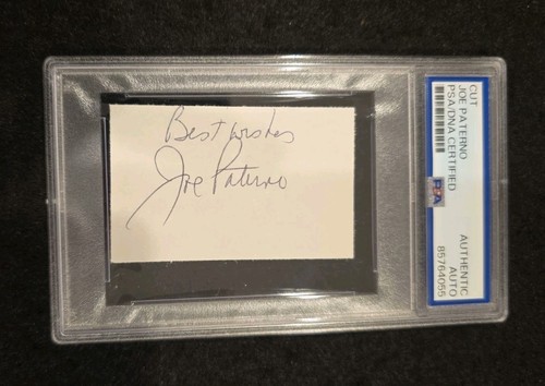 Autografo joe paterno firmato - joe,