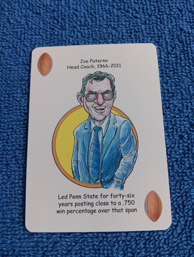 Joe paterno card penn - paterno,