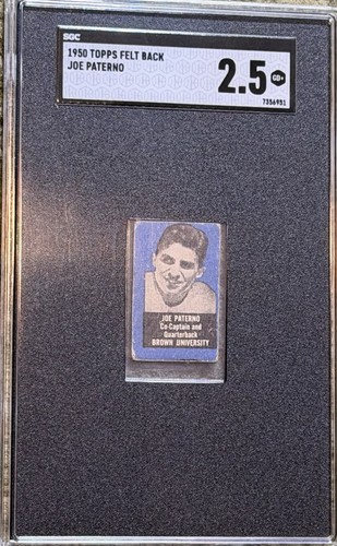 1950 topps felt - felt, backs