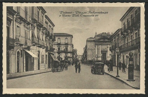 Cartolina paterno piazza - paterno',