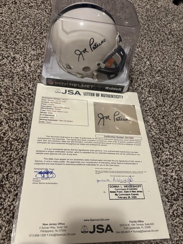 Joe paterno penn state - paterno, firmato