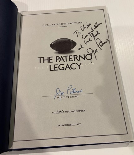 Joe paterno signed - paterno,