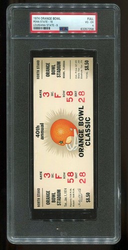 Orange bowl biglietto psa - -,