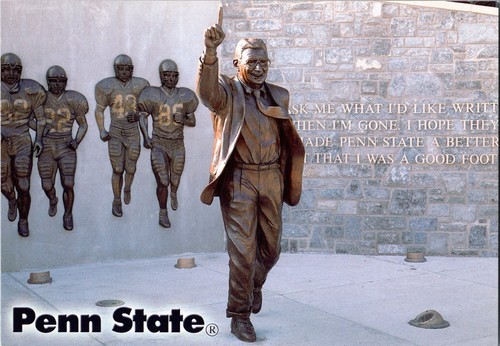 Statua joe paterno - paterno, cartolina