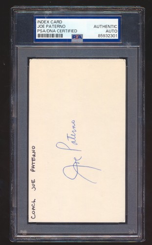 Joe paterno firmato auto - joe,