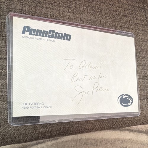 Carta autografata firmata joe - autografata,
