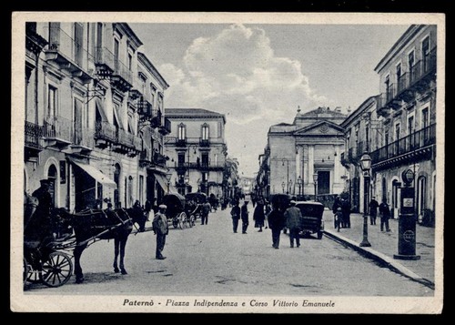 Cartolina paterno piazza - cartolina, paterno'